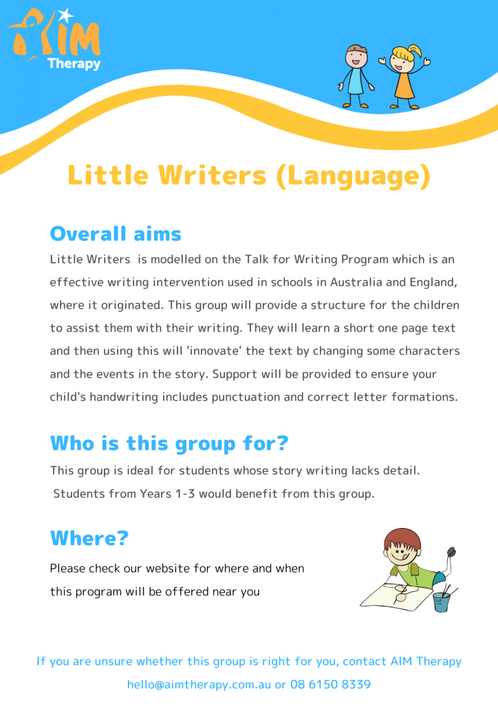 Little Writers Language