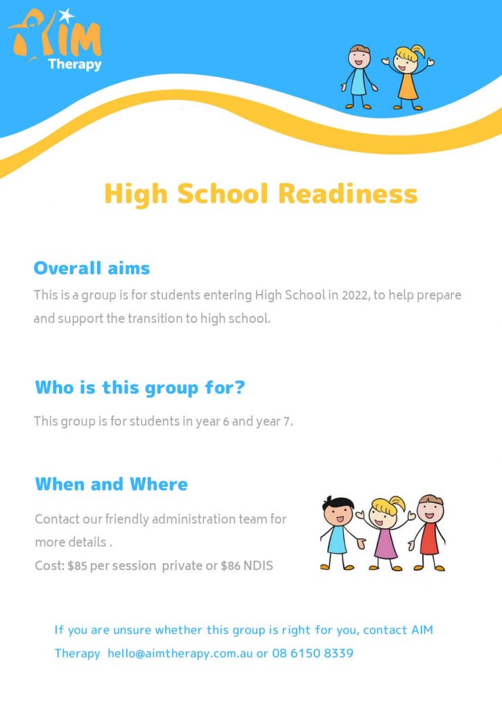 High School Readiness Information AIM Therapy for Children
