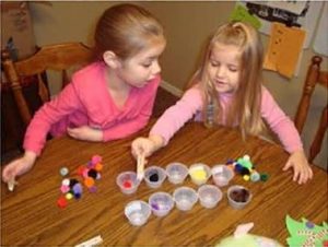 Hand and Finger Strength Activities Sorting fun