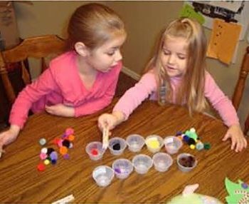 Hand and Finger Strength Activities Sorting fun