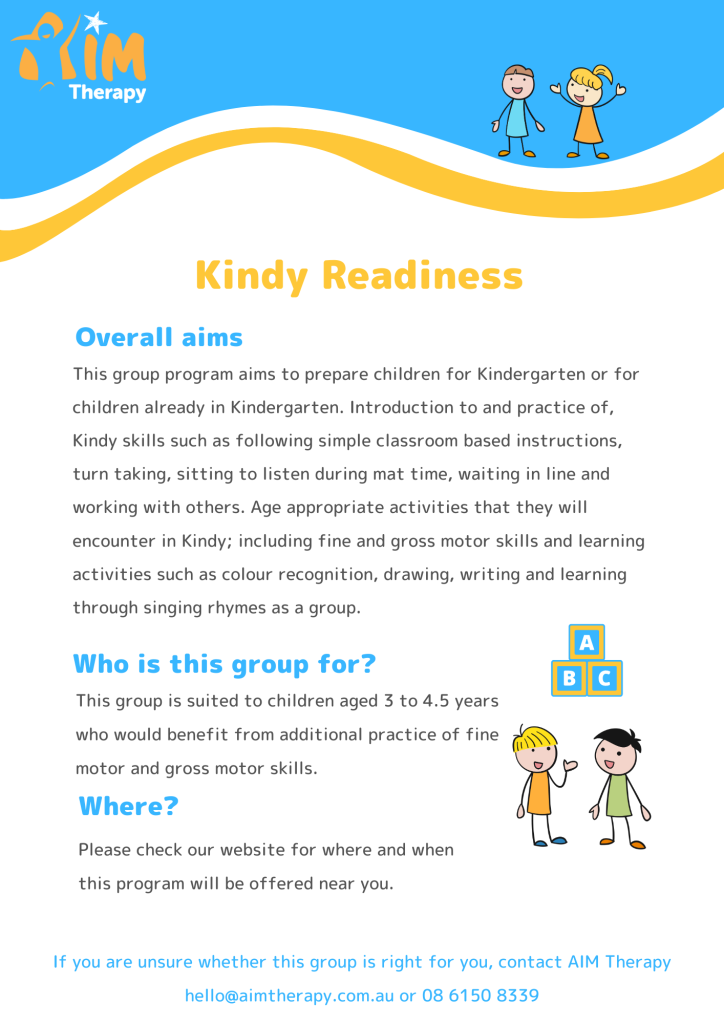 Kindy Readiness Info Sheet