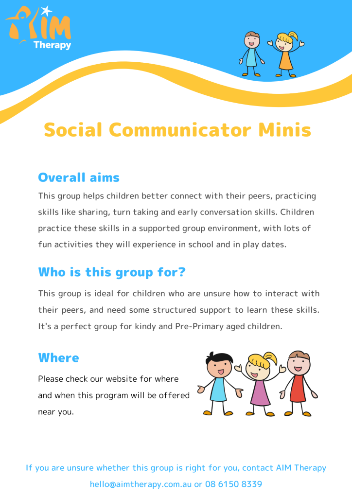 Social Communicator Minis Group Flyer