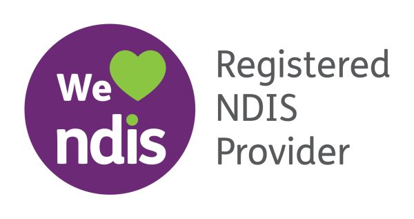We heart NDIS Registered provider logo Short